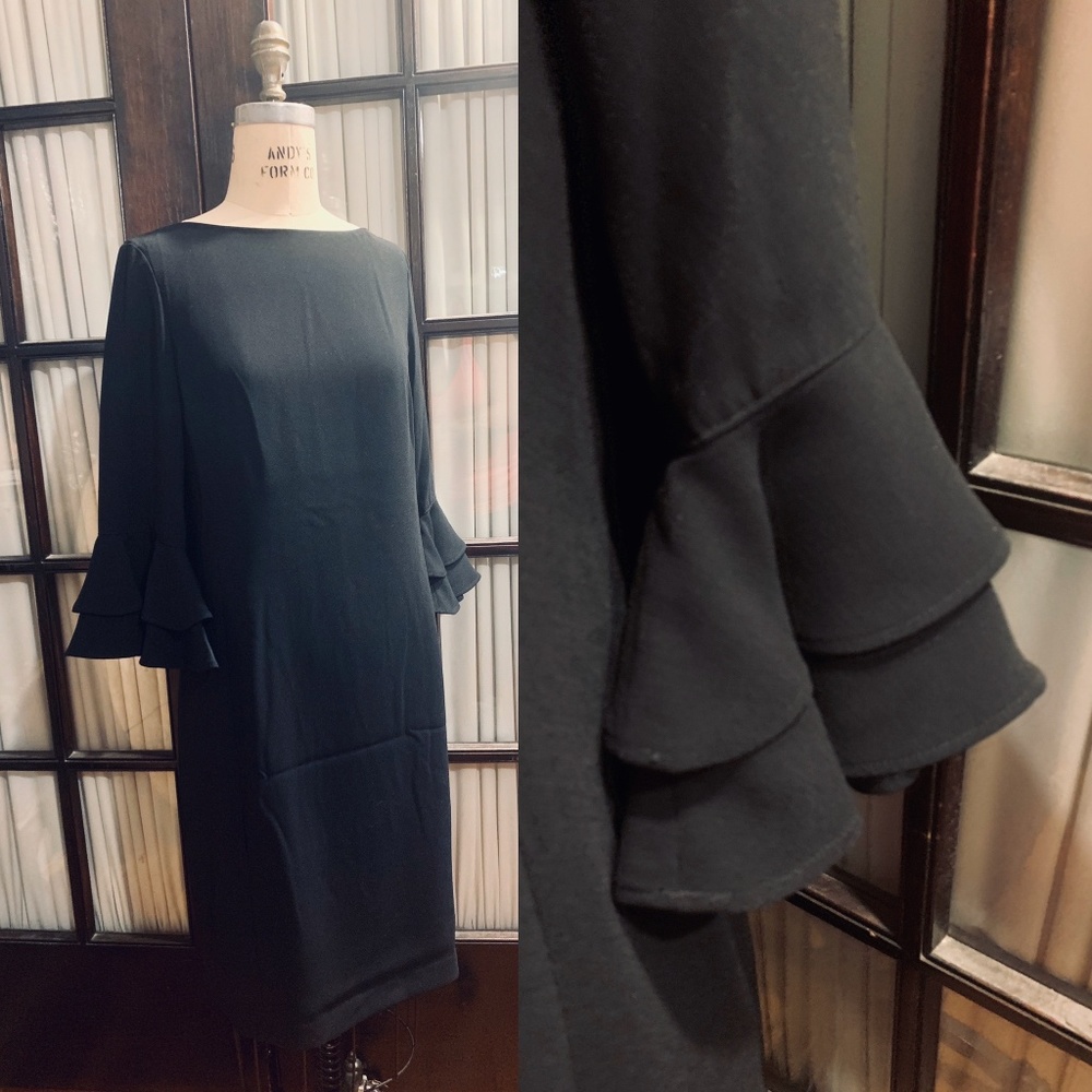 Black Beauty Bell Sleeves Ralph Lauren Dress